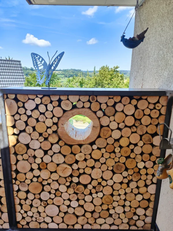 Kaminholzregal Rost «Nature Log», 100-200 x 35 x 180 cm - Image 12