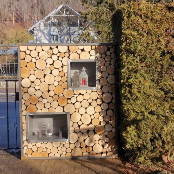 Kaminholzregal Anthrazit «Coal Craft», 100-200 x 35 x 180 cm - Image 10