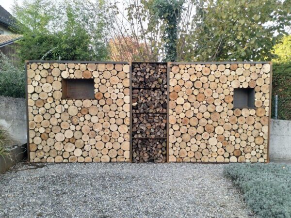 Kaminholzregal Rost «Nature Log», 100-200 x 35 x 180 cm - Image 16