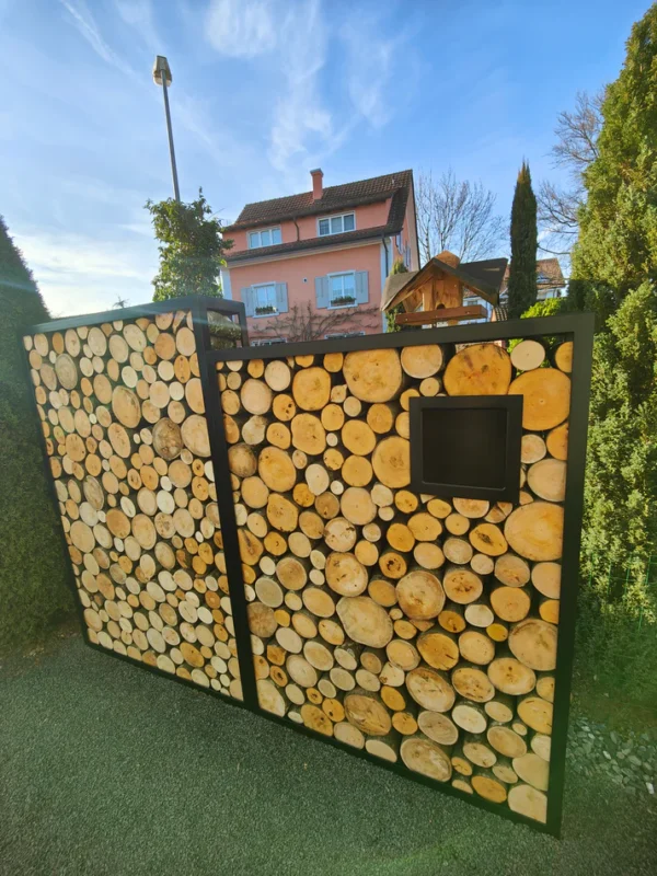 Kaminholzregal Rost «Nature Log», 100-200 x 35 x 180 cm - Image 18