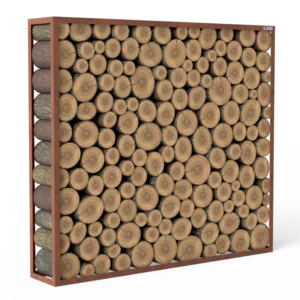 Kaminholzregal Rost «Nature Log», 100-200 x 35 x 180 cm