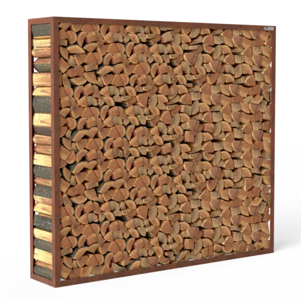 Kaminholzregal Rost «Nature Log», 100-200 x 35 x 180 cm - Image 3