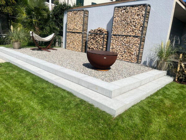 Kaminholzregal Rost «Nature Log», 100-200 x 35 x 180 cm - Image 7