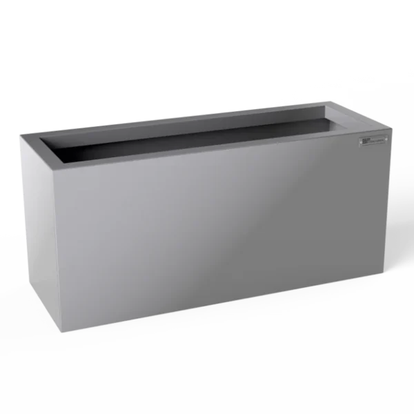 Blumenkasten Edelstahl-Optik «Element Steel», 100-150 x 35 x 45 cm