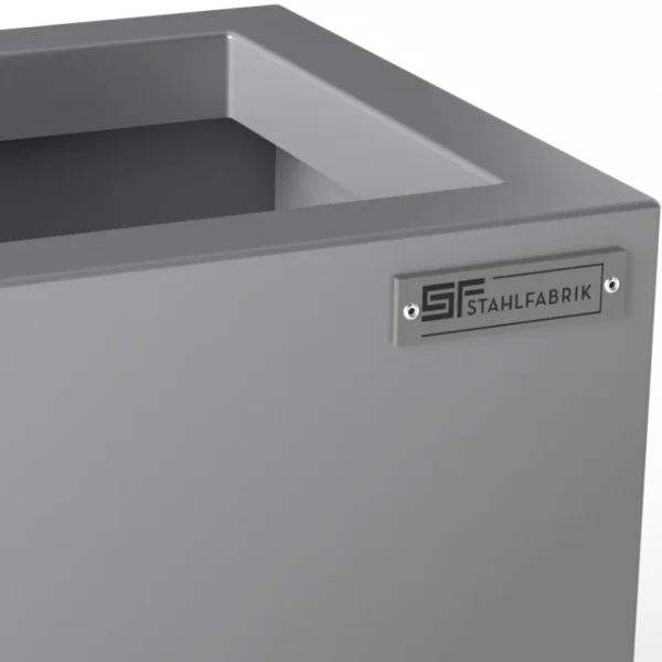 Blumenkasten Edelstahl-Optik «Element Steel», 100-150 x 35 x 45 cm - Image 2