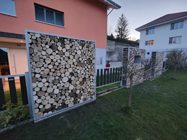 Kaminholzregal Anthrazit «Coal Craft», 100-200 x 35 x 180 cm - Image 7
