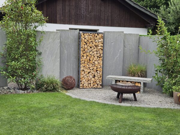 Kaminholzregal Anthrazit «Coal Craft», 100-200 x 35 x 180 cm - Image 20