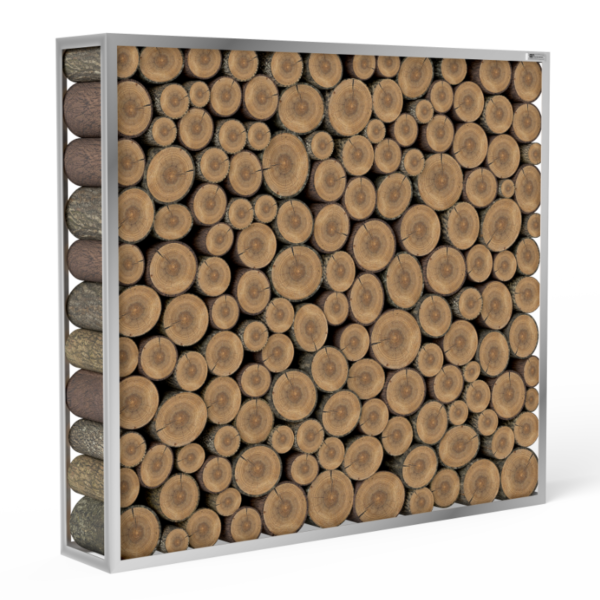 Kaminholzregal Edelstahl «Elite Steel», 100-200 x 35 x 180 cm
