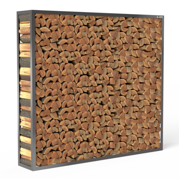 Kaminholzregal Anthrazit «Coal Craft», 100-200 x 35 x 180 cm - Image 3
